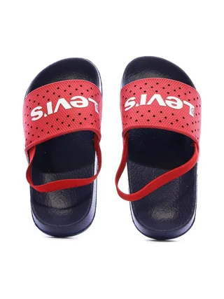 Claquettes Marine/Rouge Garçon Levi's Perf 3