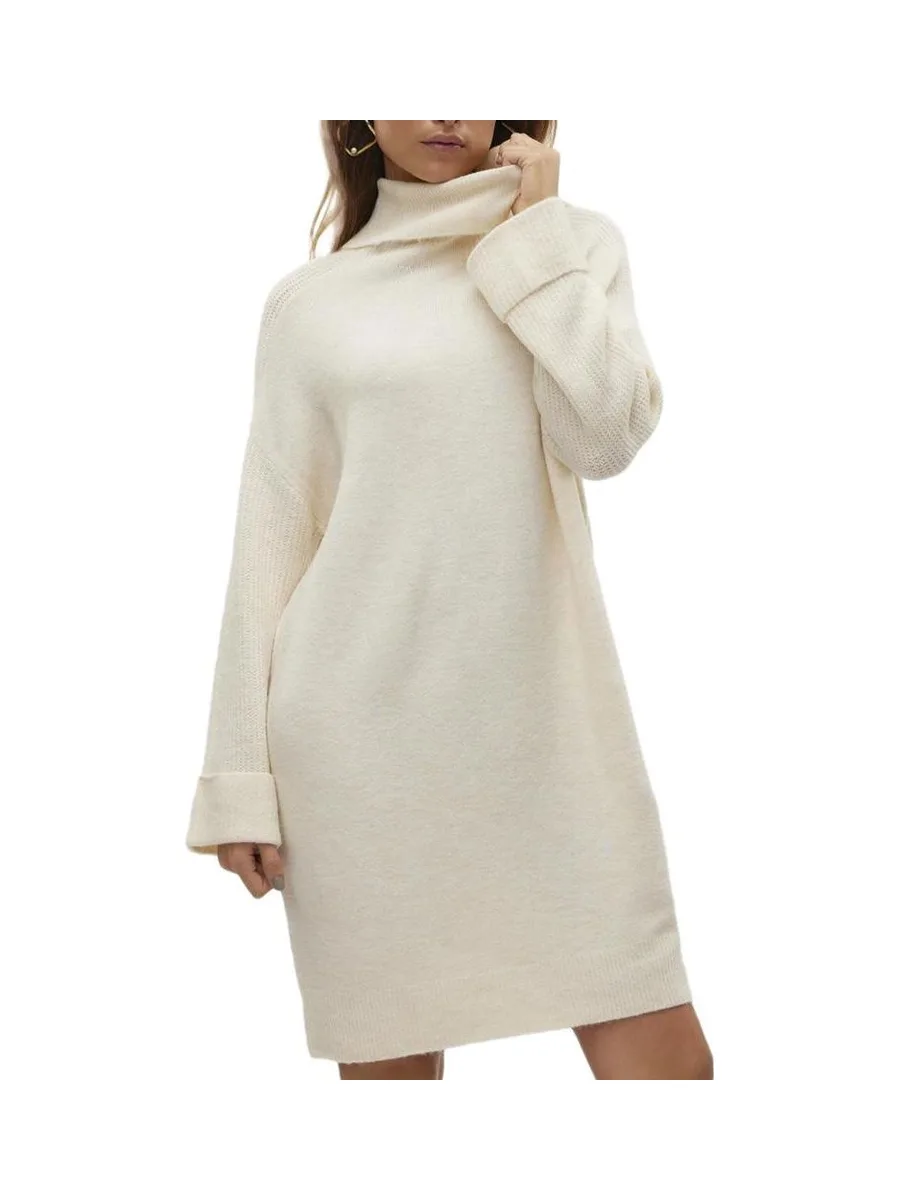Robe Pull Blanc Femme Vero Moda Vmjupiter 2