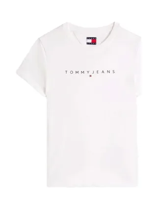 T-shirt Blanc Femme Tommy Hilfiger Linearp 2