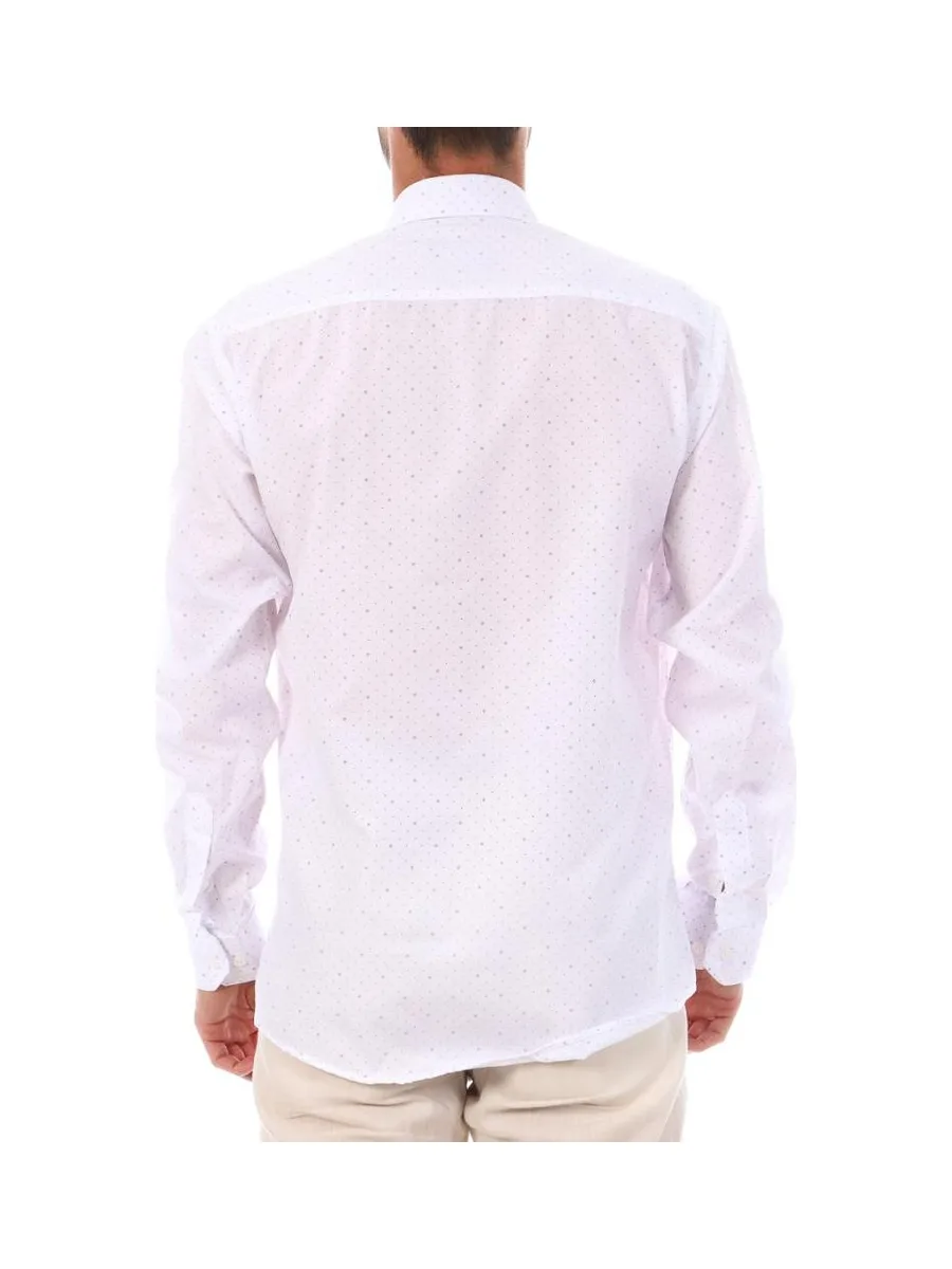 Chemise Blanche à Motifs Homme Saint Hilaire 202 3