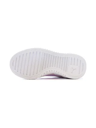 Baskets Blanches/Roses Fille Puma Ca Pro 5