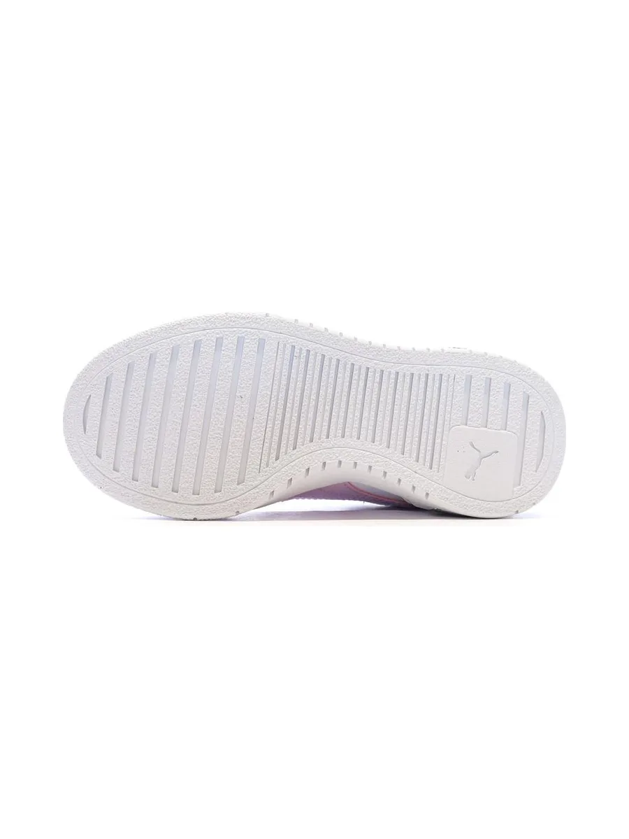 Baskets Blanches/Roses Fille Puma Ca Pro 6