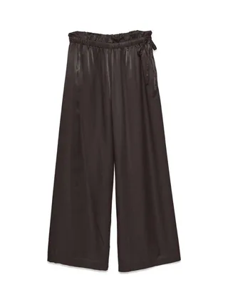 Pantalon fluide Marron Satiné Femme Vero Moda Charm 3