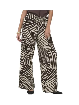 Pantalon fluide Beige/Marron Femme JDY Ebbie 1