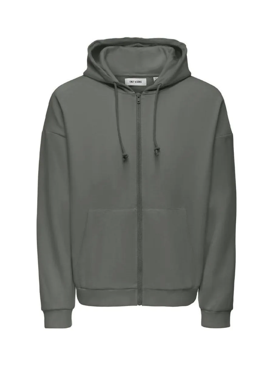 Sweat Zippé Kaki Homme Only & Sons Chase 2
