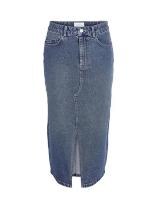 Jupe en Jean Longue Bleu Femme Noisy May Slit Midi Skirt 1