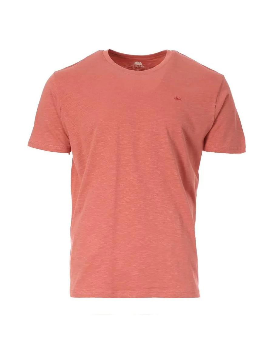T-Shirt Rouge Homme No Publik Flamme 2