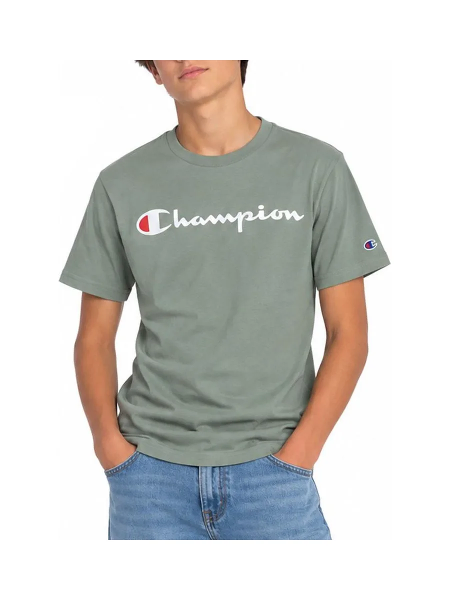 T-Shirt Vert Garçon Champion Signature 2