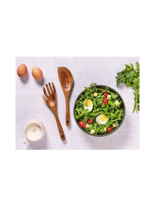 Couverts à salade en bois d'acacia SKOV 2
