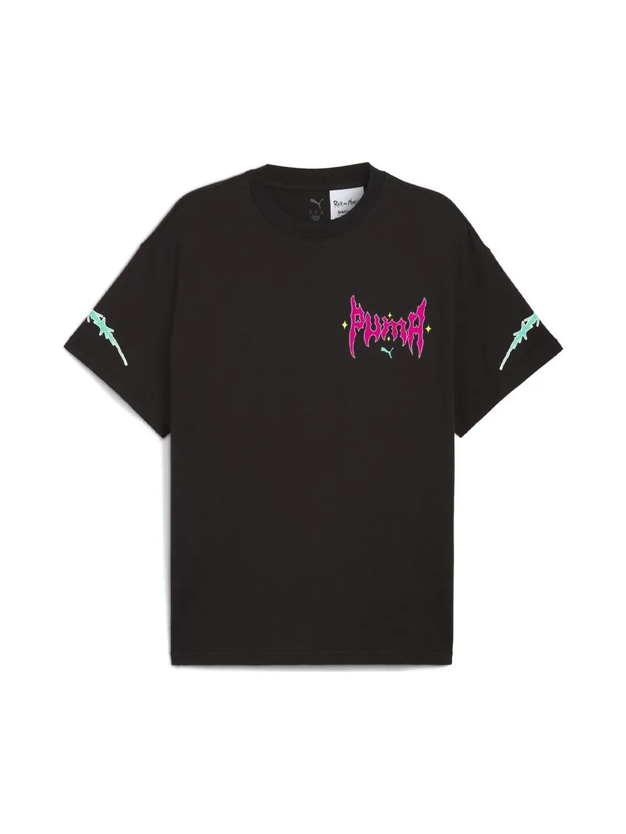 T-Shirt Noir Homme Puma Hoops X Rick And Morty 2