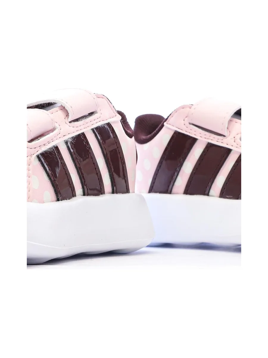 Baskets Rose Bébé Fille Adidas Minnie Grand Court 8