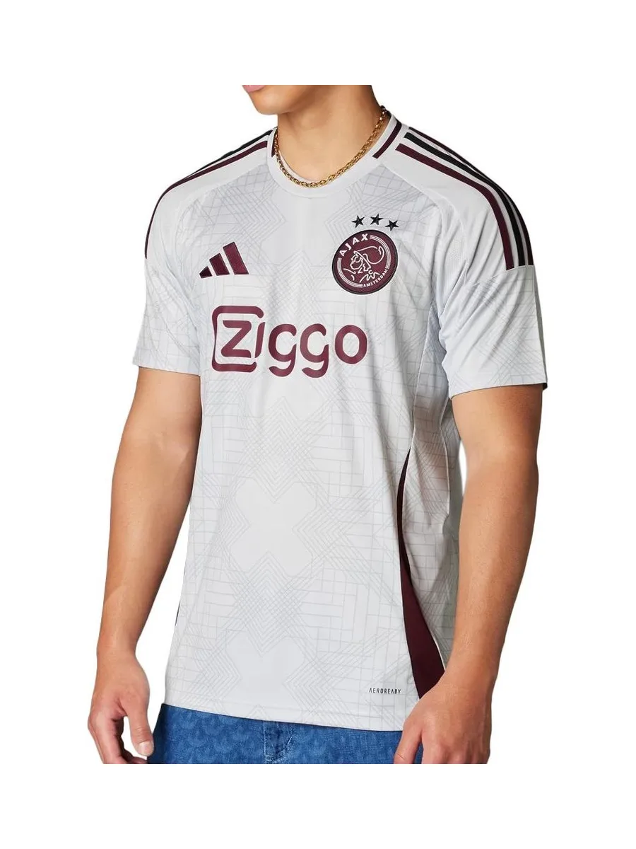 Ajax Amsterdam Maillot de football Gris Homme Adidas 24/25 1