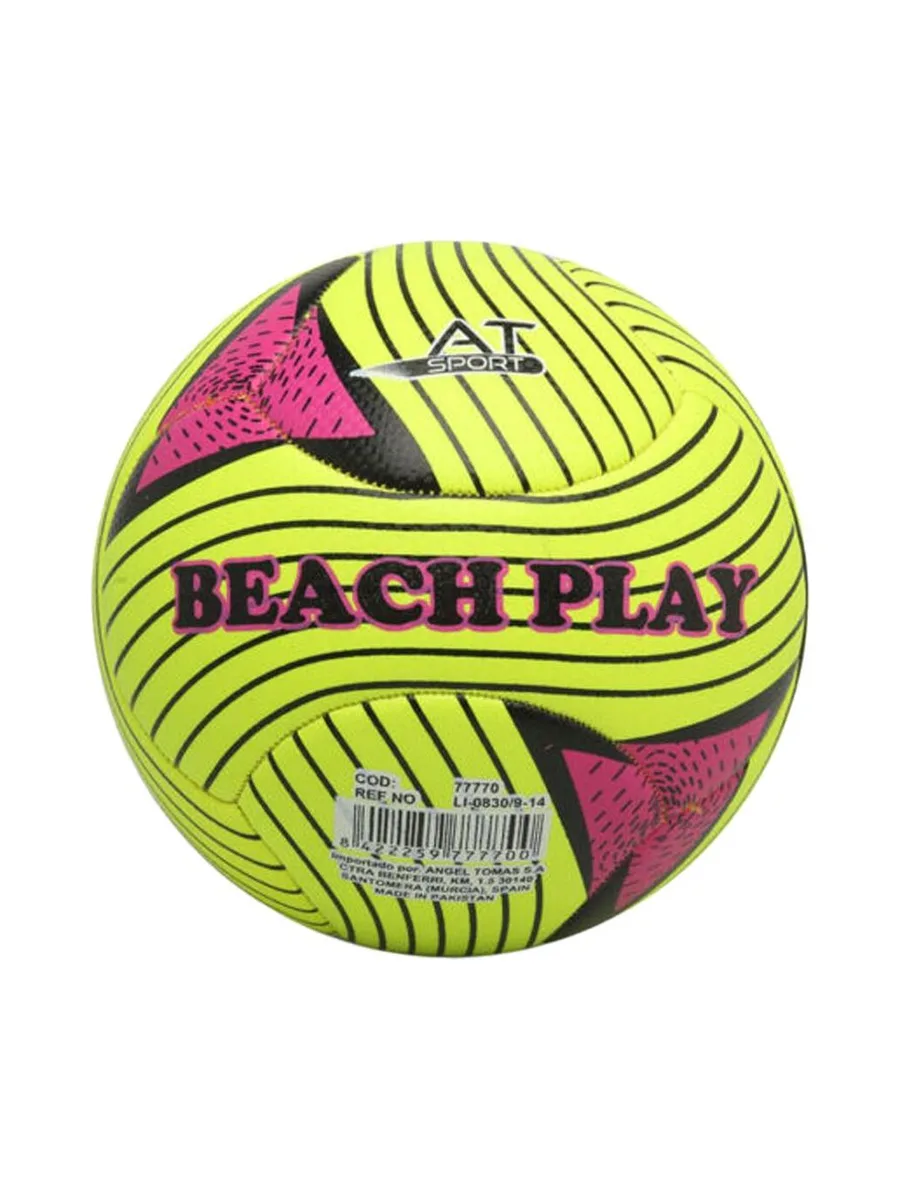 Ballon de Volley Jaune/Rose Plage 2