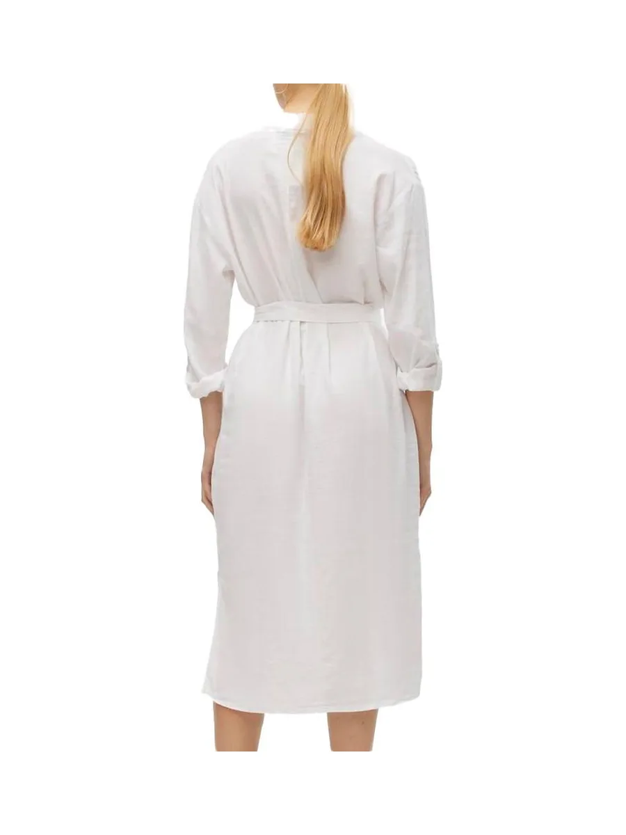 Robe Chemise Blanche Femme Vero Moda Linn 3