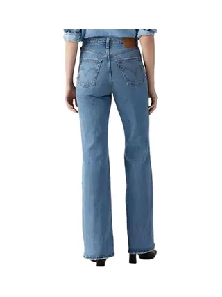 Jean Bleu Femme Levi's Ribcage Bells Med 2