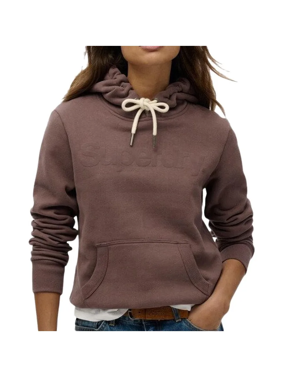 Sweat à Capuche Marron Femme Superdry Tonal Core 2