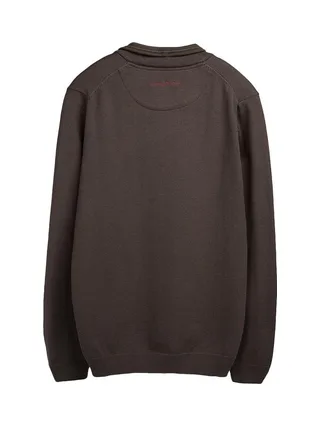 Pull 1/4 Zip Marron Foncé Homme Teddy Smith Marty 2 2