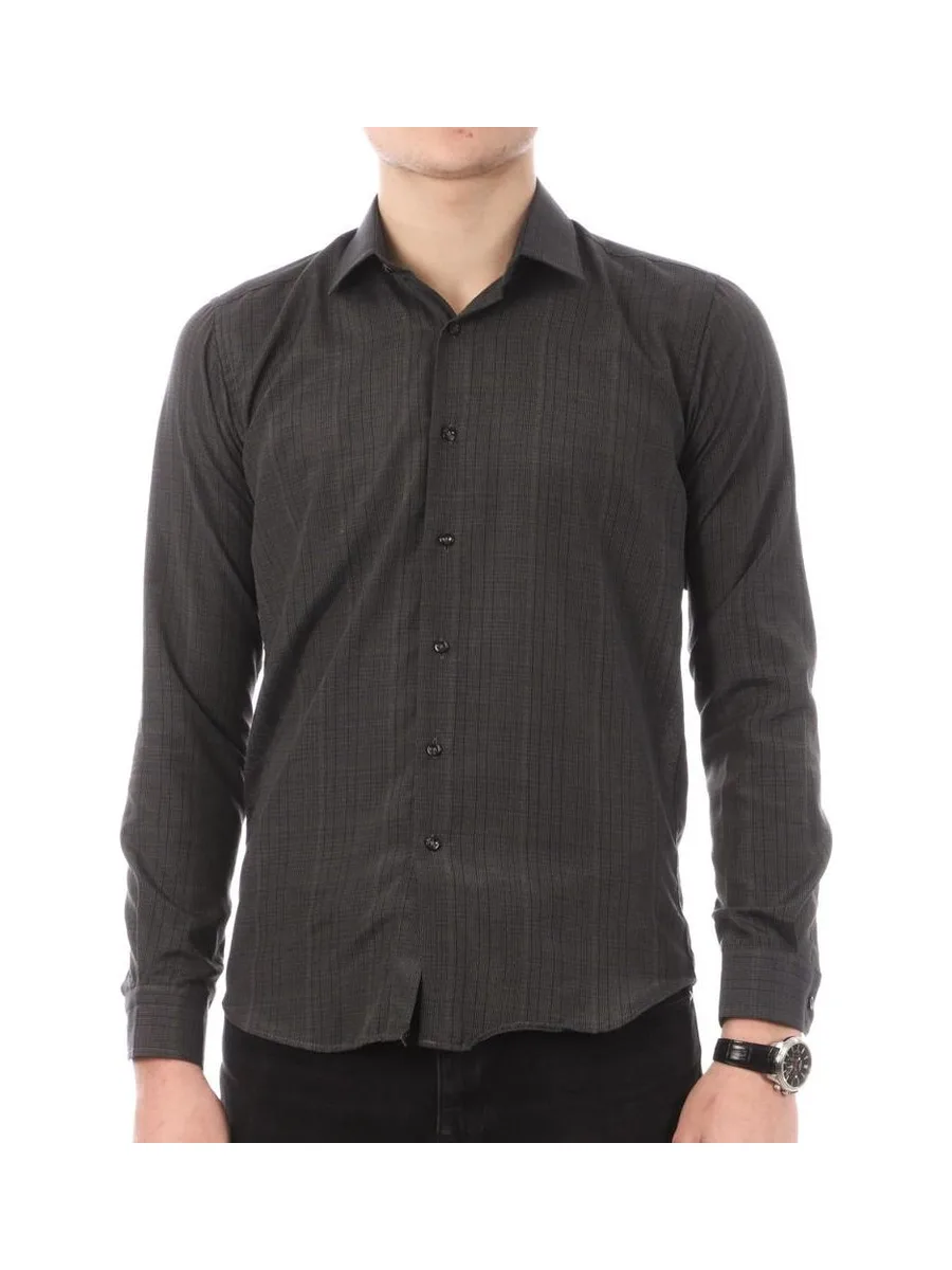 Chemise Noir/Kaki Homme Saint-Hilaire 204 1