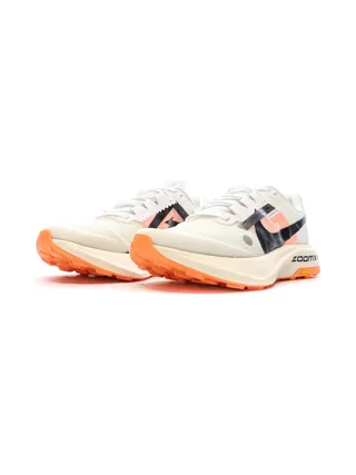Chaussures de trail Blanches/Noires/Oranges Femme Nike Zoomx Ultrafly 6