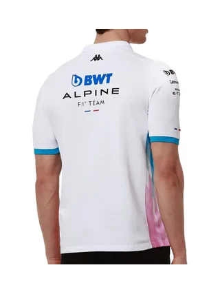 Polo Blanc/Turquoise Homme Kappa Adram 2