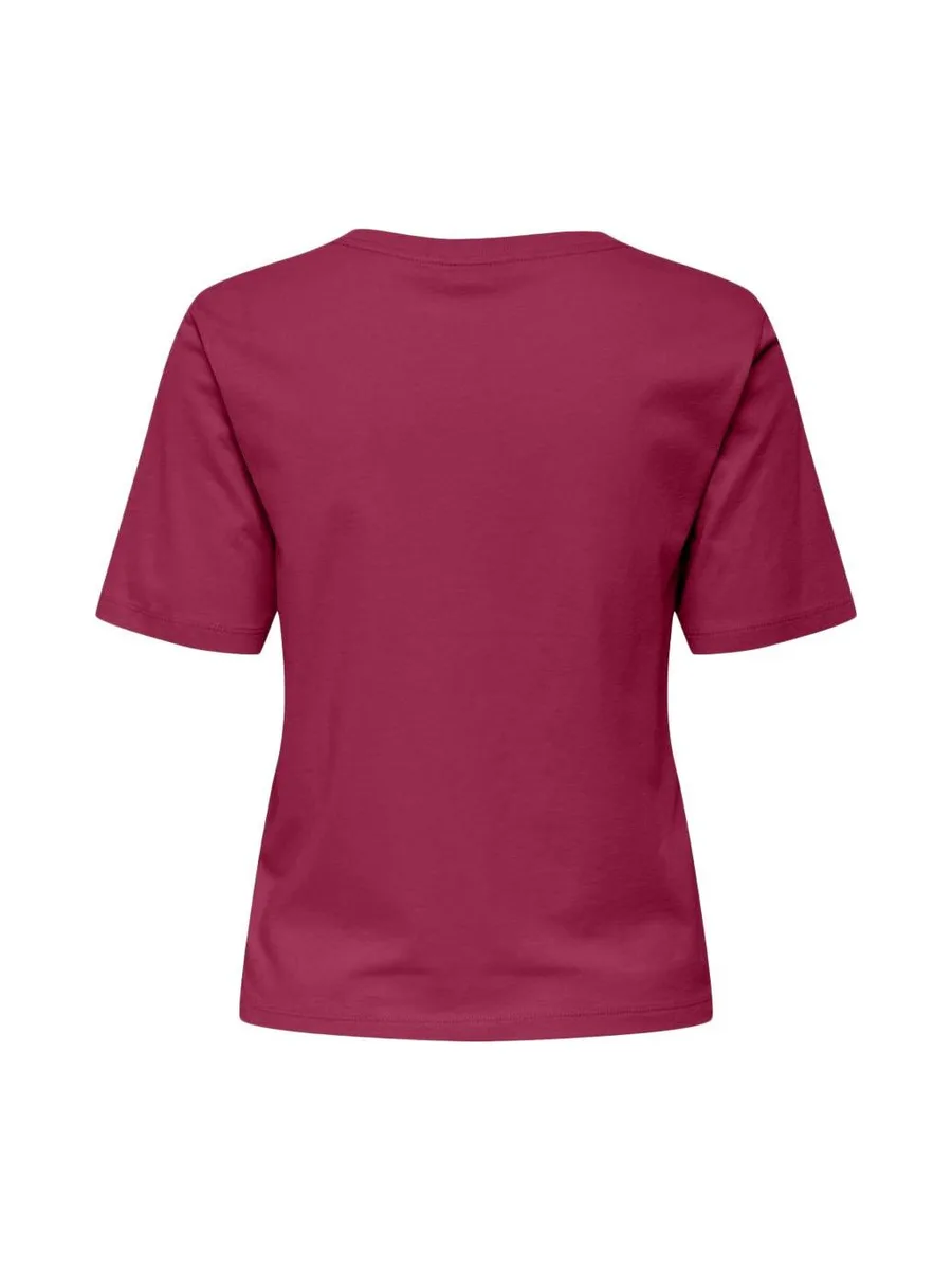 T-shirt Rose Fushia Femme JDY Rex 15352294 2