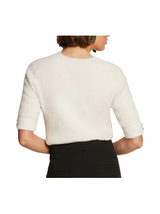 Pull Manches Courtes Ecru Femme Morgan MTOM 2