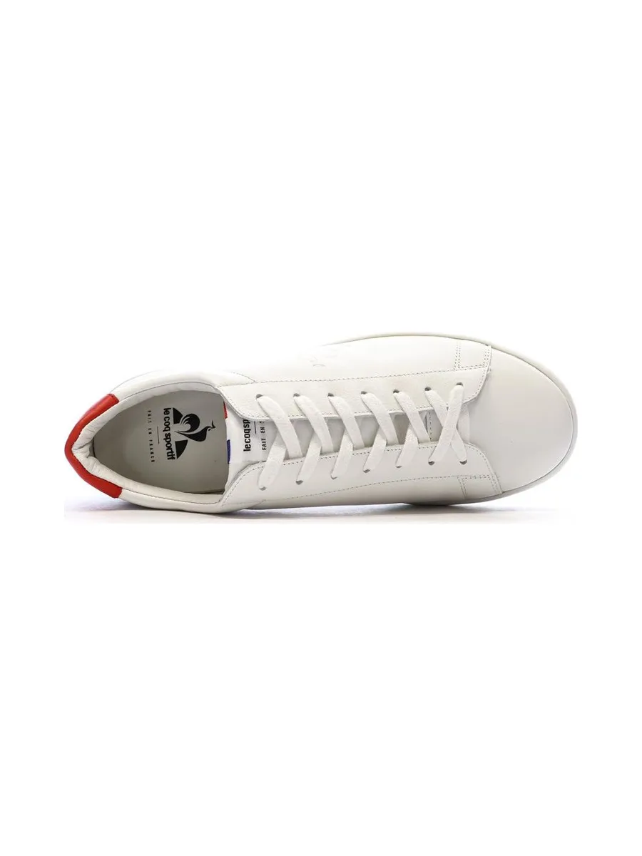 Baskets Blanches/rouge Homme Le Coq Sportif Phenix 5