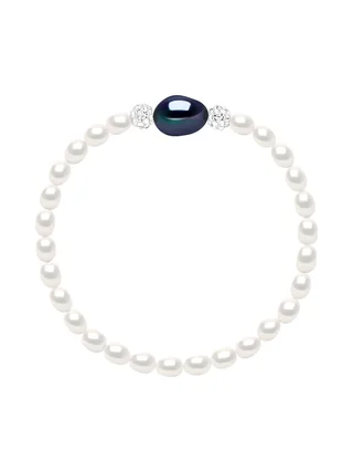 Bracelet Véritables Perles de Culture d'Eau Douce Baroques 4-5 mm — Argent 925 Millièmes — 18 cm 1