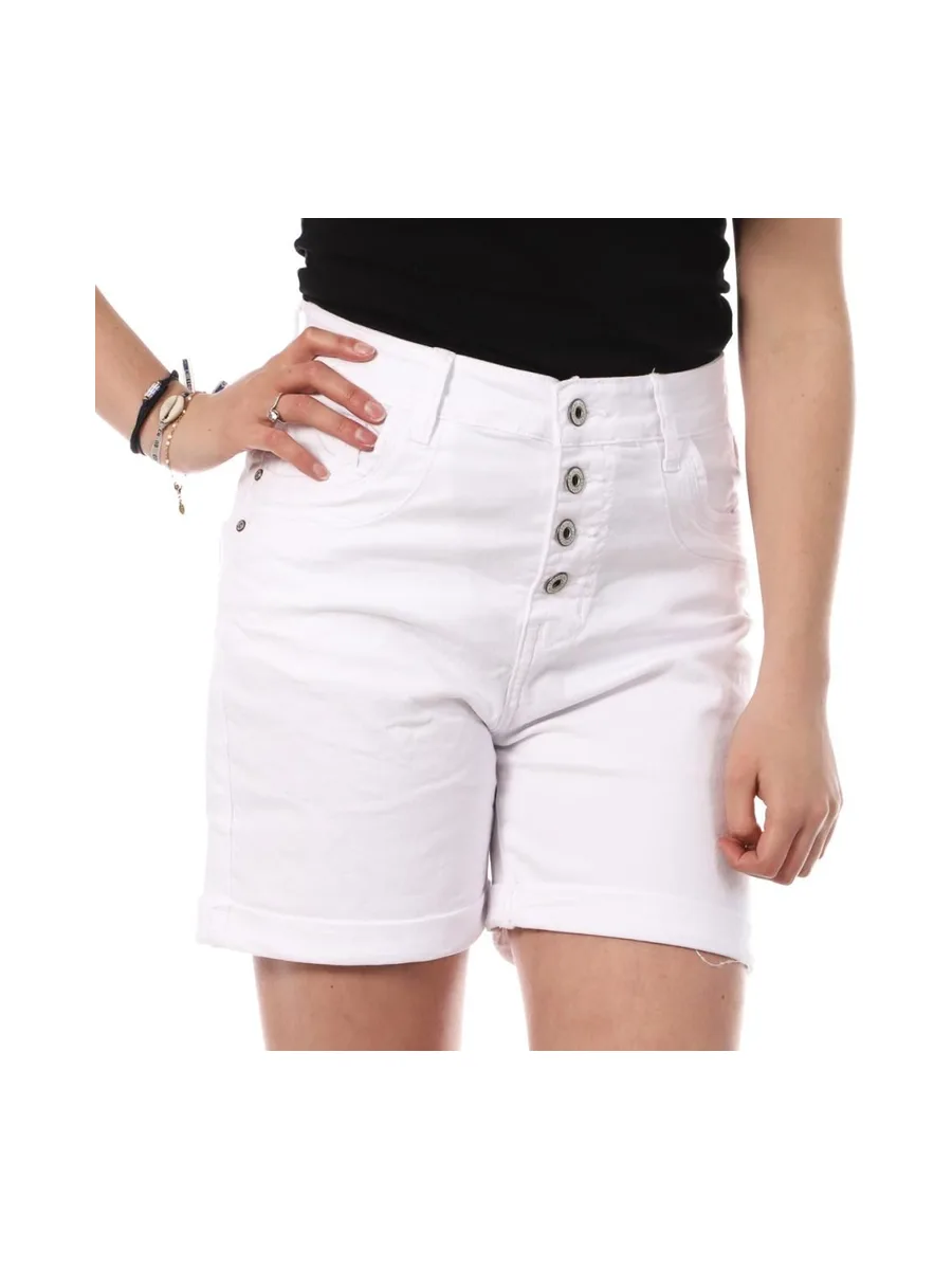 Short Blanc Femme Monday Premium Long Please 1