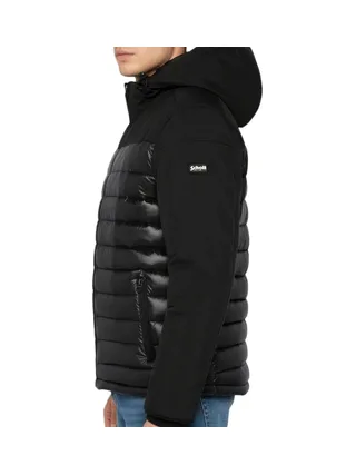 Doudoune Noire Homme Schott 2