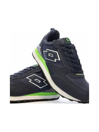 Baskets Marine/Vert Homme Lotto Twenty 5 7