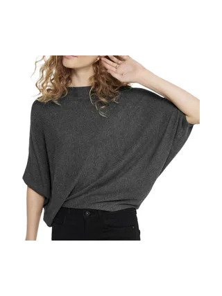 Pull Gris Foncé manches 3/4 Femme JDY New Behave 2
