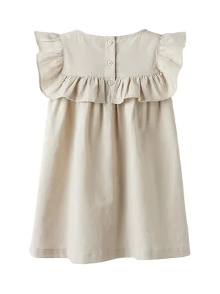 Robe Beige Fille Name it Alinnen 2
