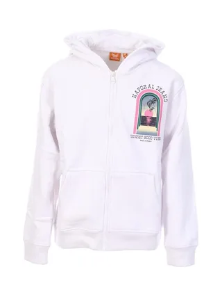 Sweat Zippé Blanc Fille Kaporal OUNAE 1