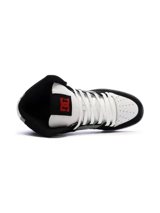 Baskets Blanches/Noir Homme Dc shoes Pure High 4