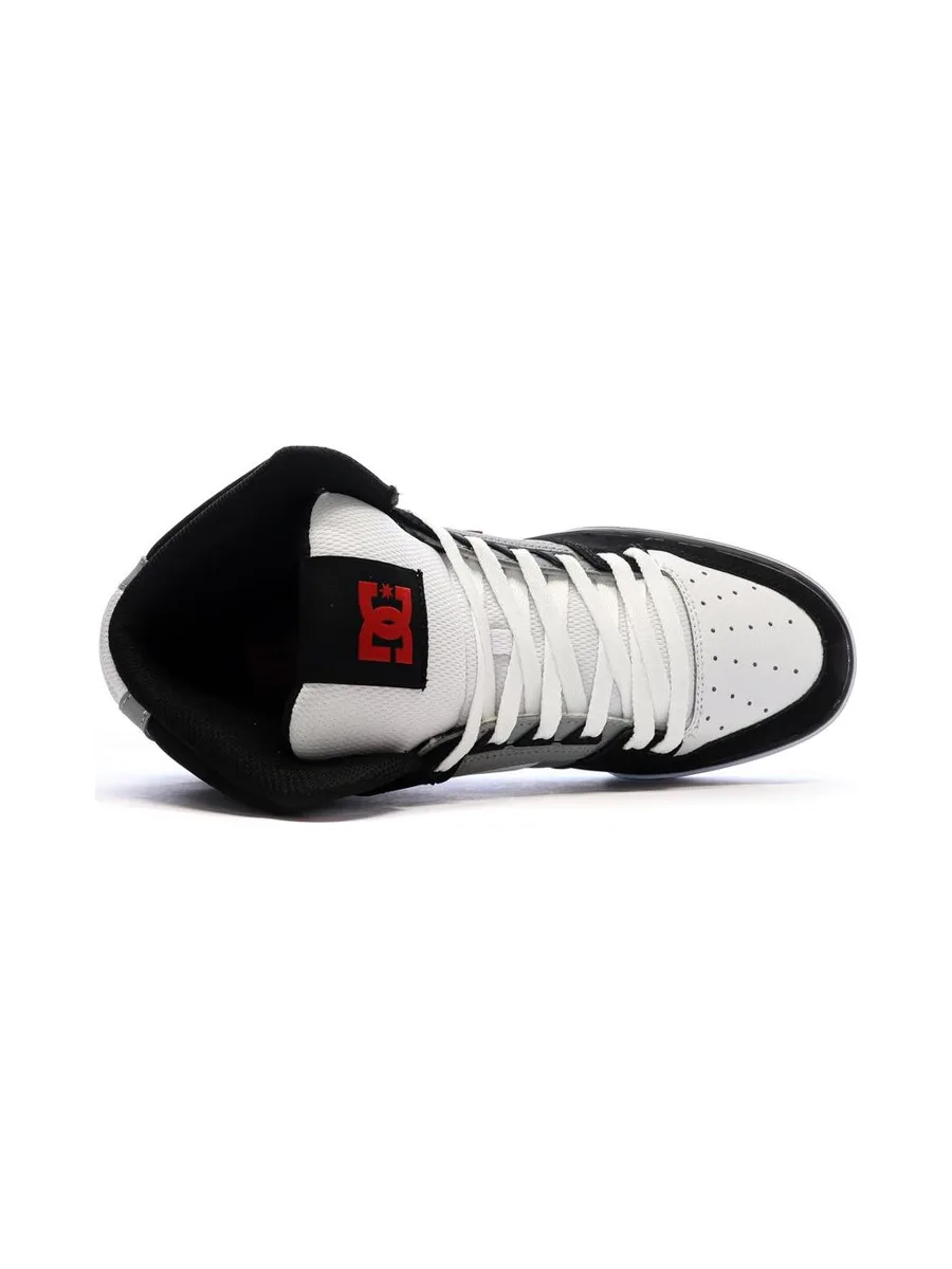 Baskets Blanches/Noir Homme Dc shoes Pure High 5