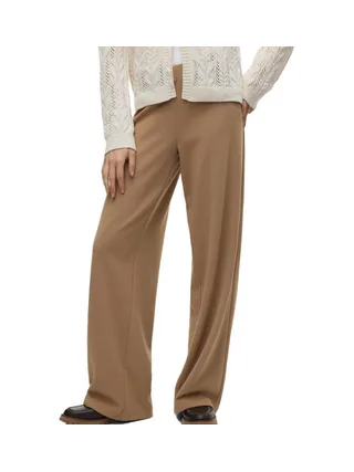 Pantalon fluide Marron Femme Vero Moda Berlin 1