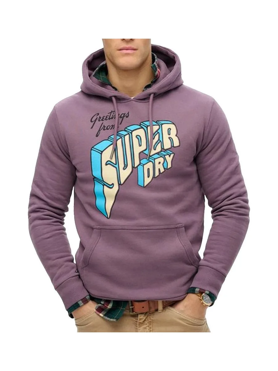 Sweat Violet Homme Superdry North 2