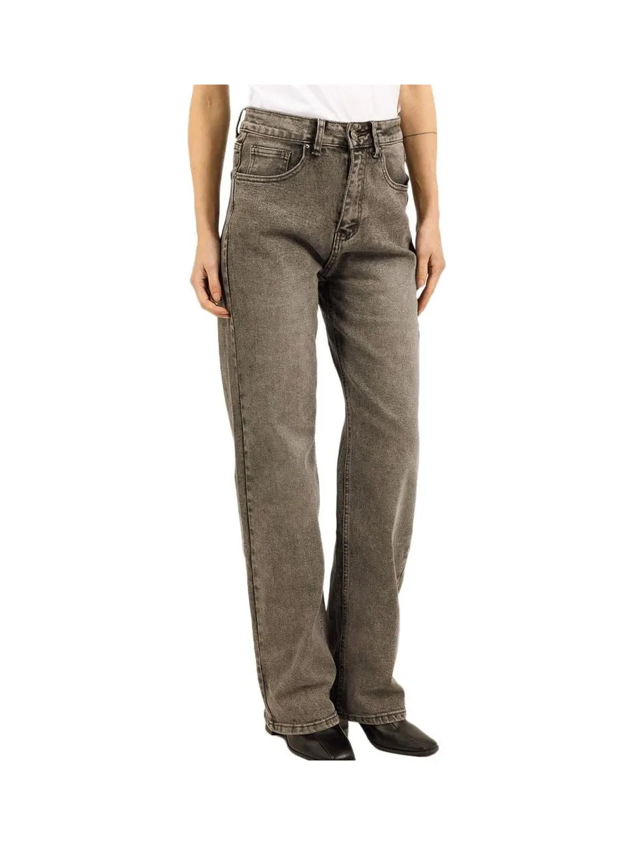 Jean Gris Wide Leg Femme Monday Premium 3255 2