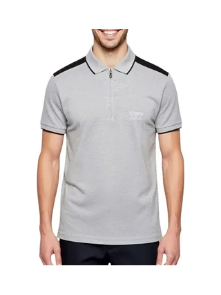 Polo Gris/Noir Homme Lee Cooper GLC2046 1