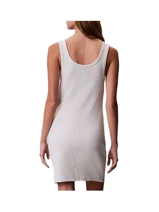 Robe Grise Clair Femme Calvin Klein Jeans Woven 2