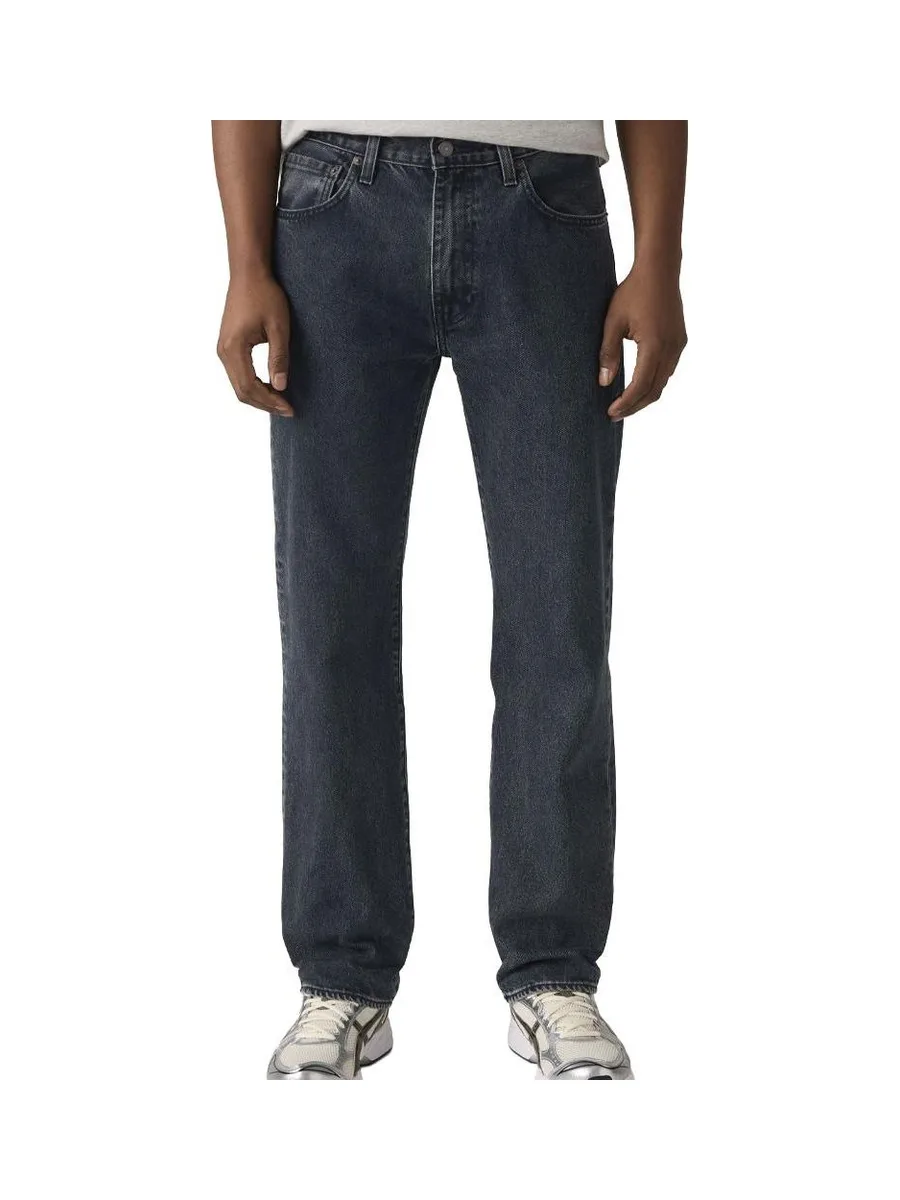 Jean 555 Noir Homme Levi's Relaxed Straight 000LO 2