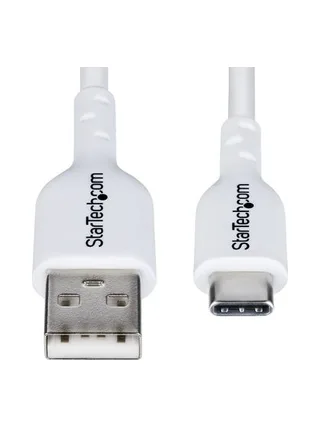 2m White USB-A to USB-C Charging Cable 6