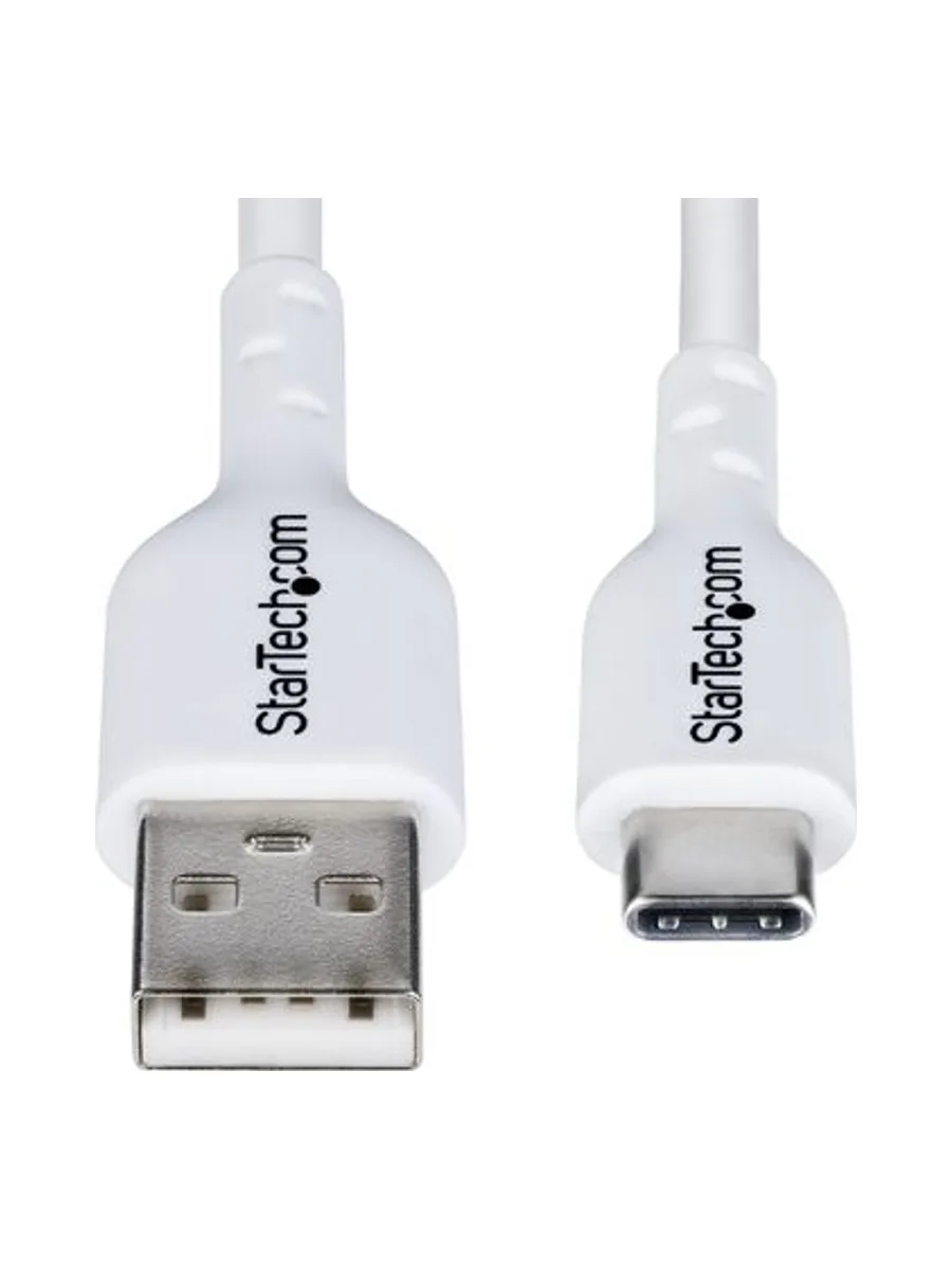 2m White USB-A to USB-C Charging Cable 6