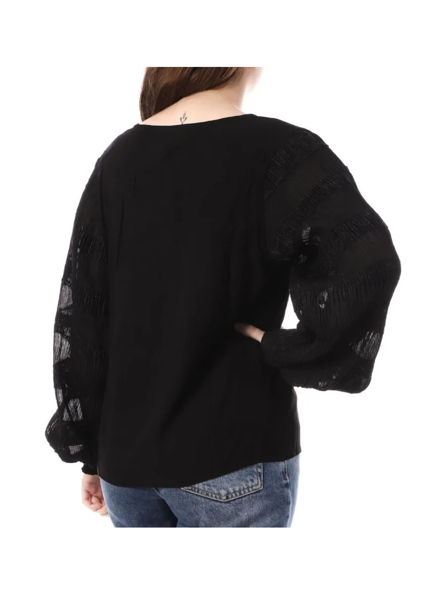Blouse Noire Femme Vila Elma 3