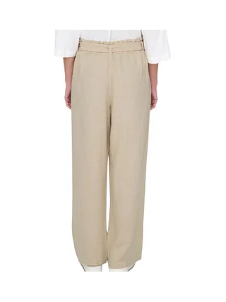 Pantalon en lin Écru Femme JDY Say 2