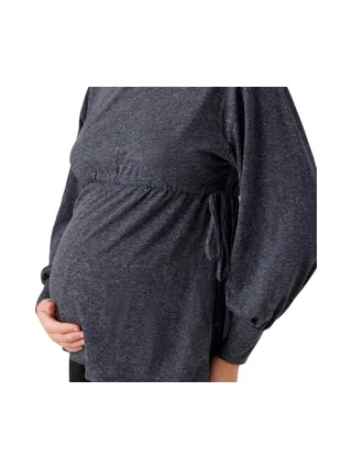 T-Shirt Manches longues Marine Femme Mamalicious Venice 3