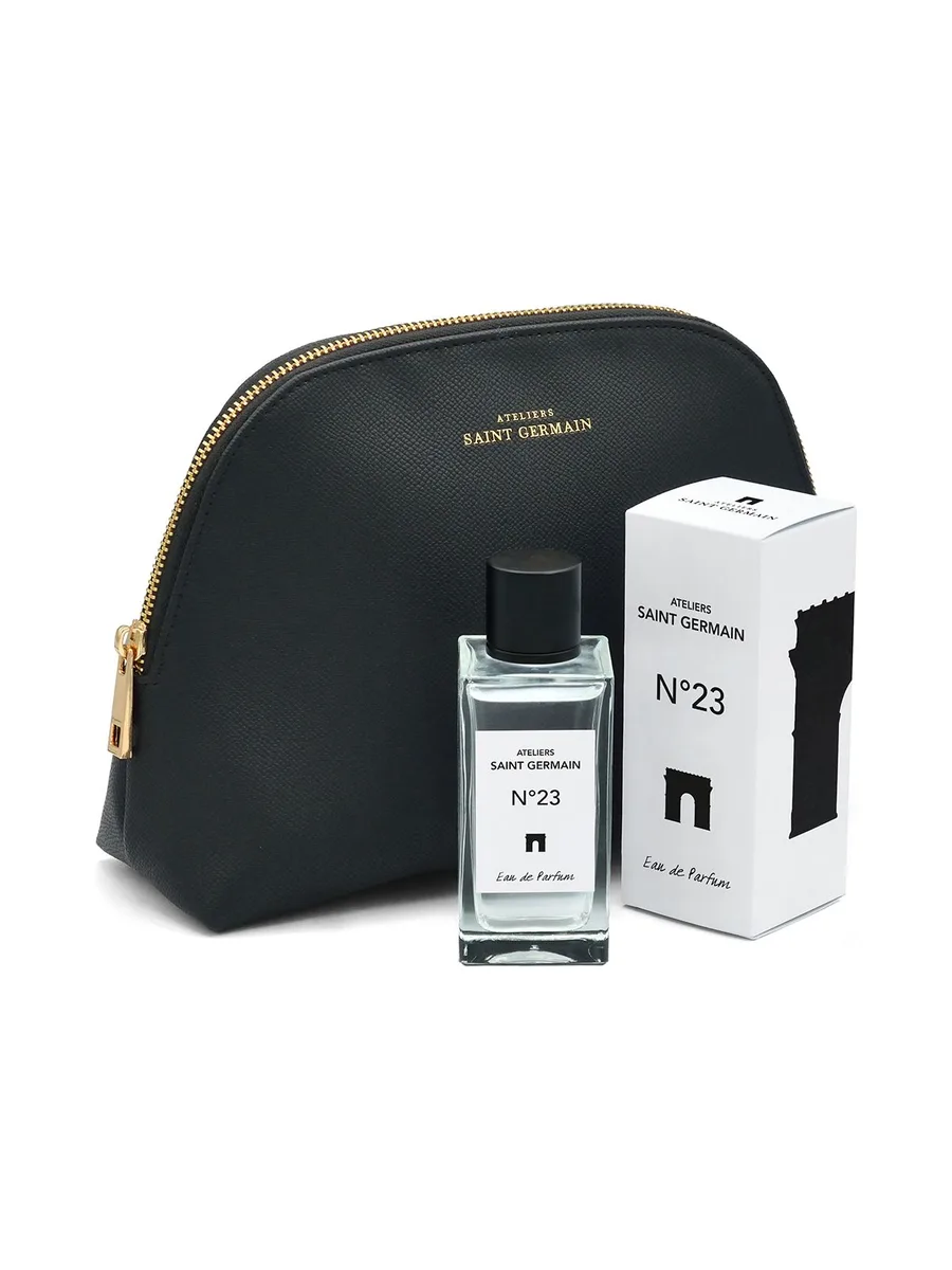 Trousse à Maquillage THONON MM Noir + Eau de Parfum N°23 1