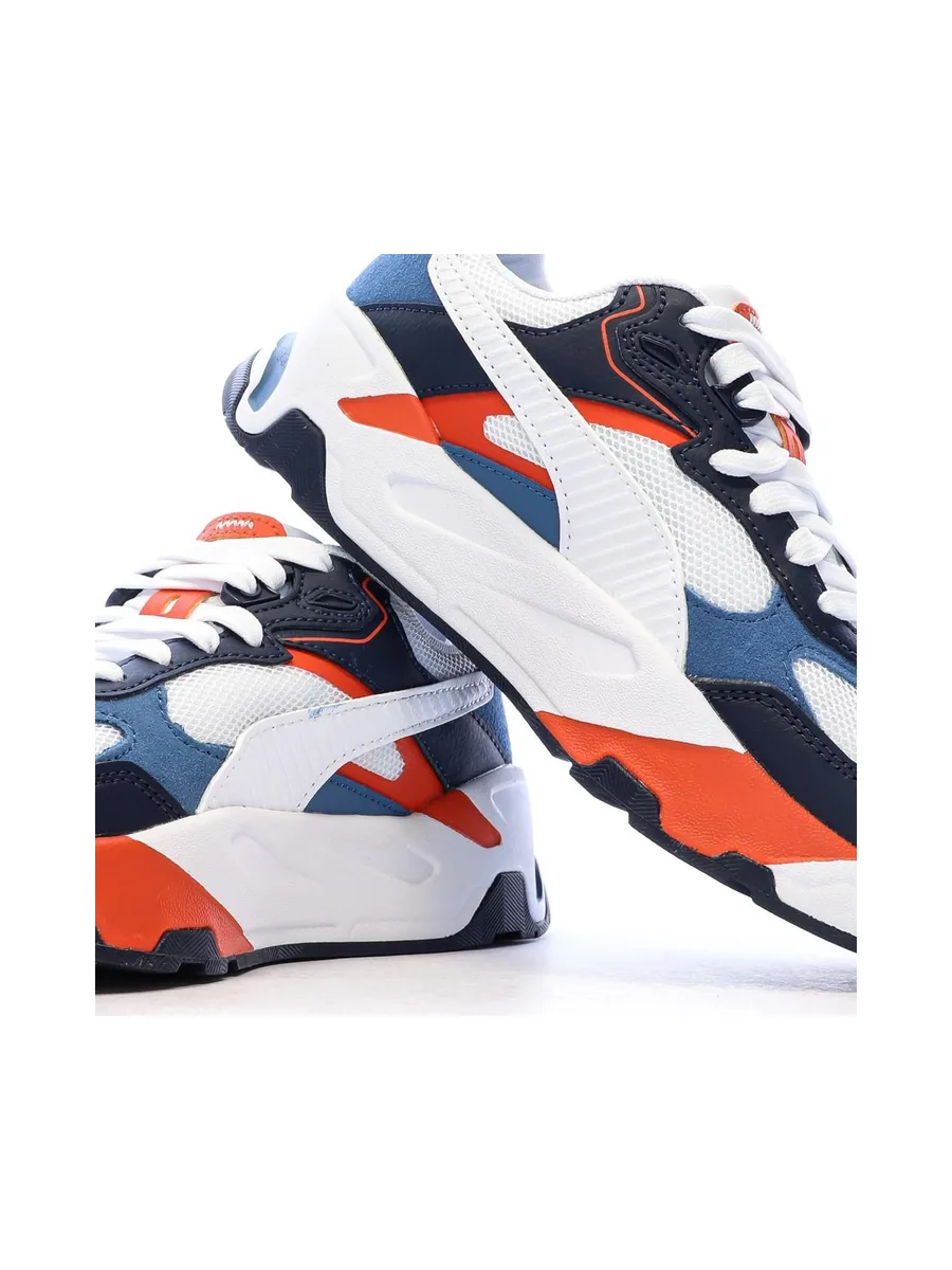 Baskets Blanc/Bleu Garçon Puma Trinity 8