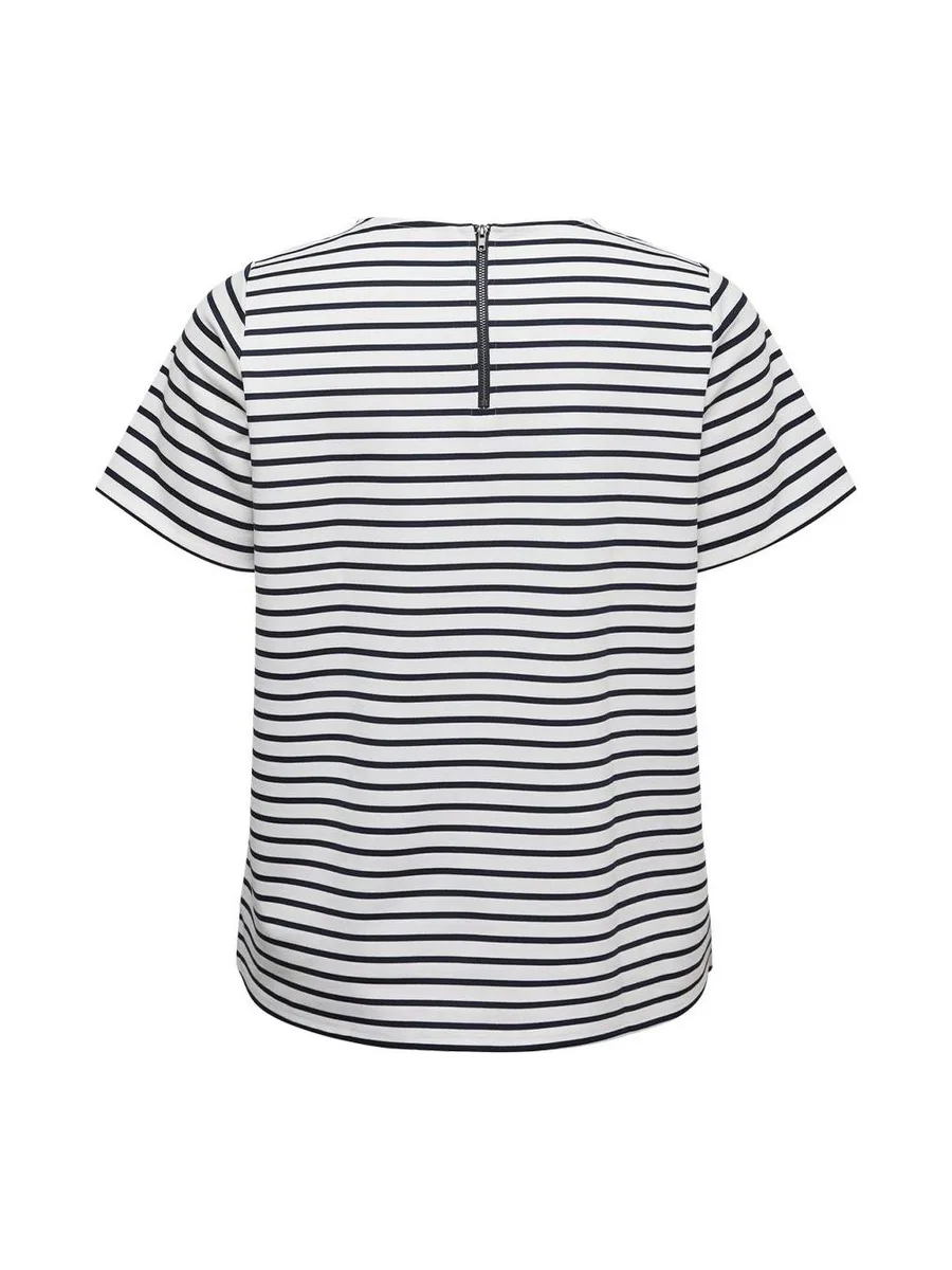 T-Shirt Blanc/Noir Femme Vero Moda Vmcabby 3